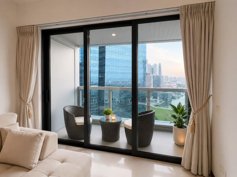 Marina Bay Residences, 18 Marina Boulevard, 2 Bedrooms, 1,055 sqft, Condominium For Rent, by Anthony Lee, 500230523 - Balcony - PropertyGuru.com.sg