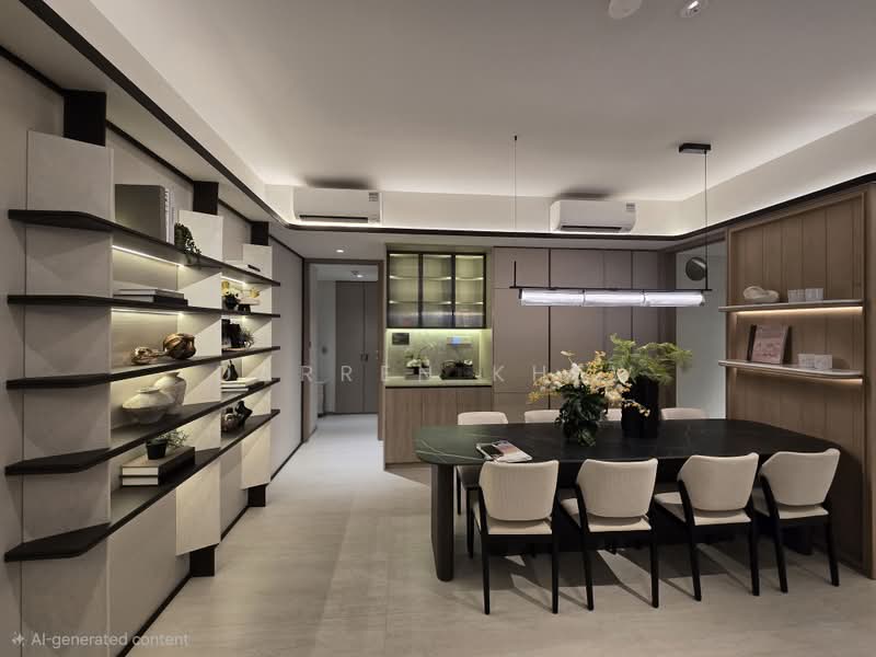 Bloomsbury Residences, 61 Media Circle, 4 Bedrooms, 1,421 sqft, Apartment For Sale, by Darren Khew, 500230531 - Dining Room - PropertyGuru.com.sg