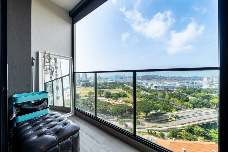 Avenue South Residence, 13 Silat Avenue, 3 Bedrooms, 1,109 sqft, Condominium For Sale, by Mikaela Joy, 500230554 - Master Bedroom Balcony - PropertyGuru.com.sg