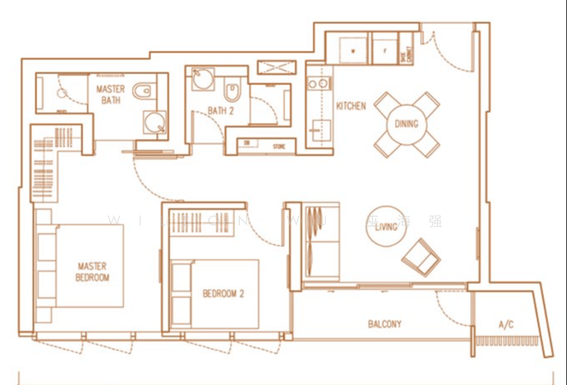 Echelon, 7 Alexandra View, 2 Bedrooms, 731 sqft, Condominium For Rent, by Wilson Wu 巫海强, 500230558 - PropertyGuru.com.sg