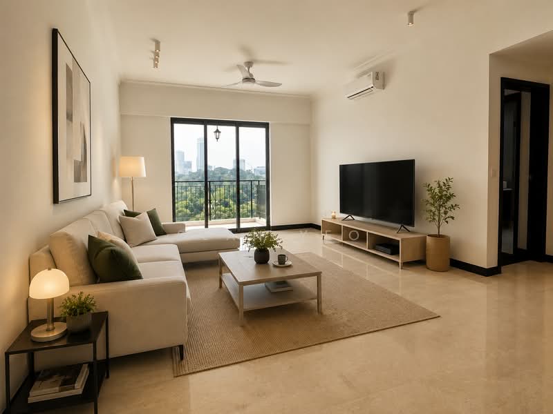 Aspen Heights, 261 River Valley Road, 4 Bedrooms, 1,582 sqft, Condominium For Rent, by Sean Yeo, 500230580 - Living Room - PropertyGuru.com.sg