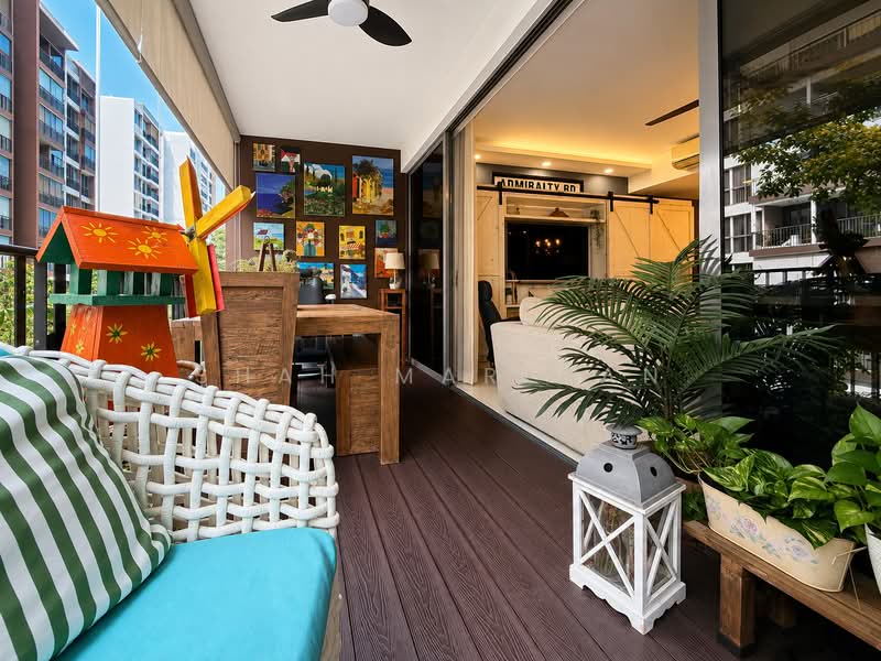 Bellewoods, 116 Woodlands Avenue 5, 4 Bedrooms, 1,345 sqft, Executive Condominium For Sale, by Shah Marican, 500230601 - Balcony - PropertyGuru.com.sg