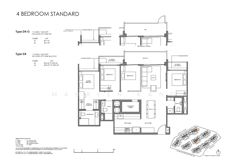 Faber Residence, Faber Walk, 4 Bedrooms, 1,216 sqft, Condominium For Sale, by Maureen Kang, 500230618 - PropertyGuru.com.sg