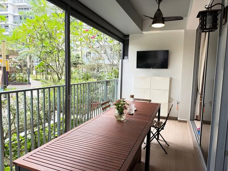 RiverTrees Residences, 21 Fernvale Close, 2 Bedrooms, 829 sqft, Condominium For Sale, by Deane Cui, 500230626 - Balcony - PropertyGuru.com.sg