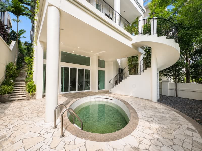 Braddell Heights Estate, 21 Dunsfold Drive, 7 Bedrooms, 7,180 sqft, Bungalow House For Sale, by Bryan Neo, 500230627 - Basement Pool/Outdoors - PropertyGuru.com.sg