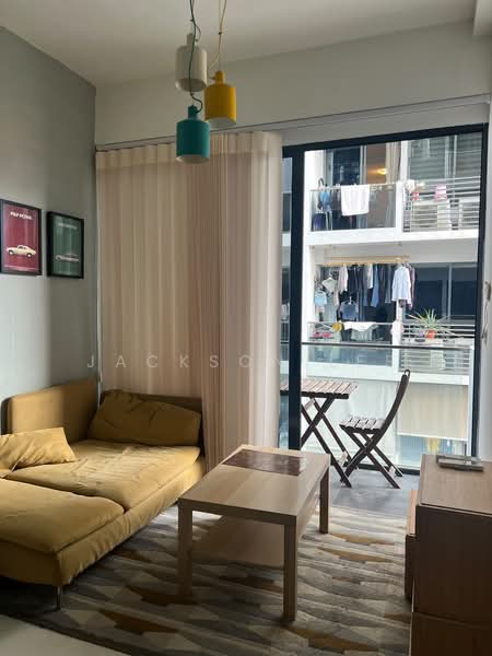 Edenz Loft, 11 Lorong 24 Geylang, 1 Bedroom, 420 sqft, Apartment For Rent, by Jackson Lee, 500230690 - Living Room - PropertyGuru.com.sg