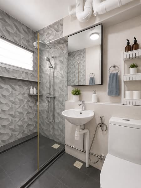 489B Tampines Street 45, 489B Tampines Street 45, 3 Bedrooms, 1,151 sqft, HDB Flat For Sale, by Ernest Low, 500230695 - Master Bathroom - PropertyGuru.com.sg