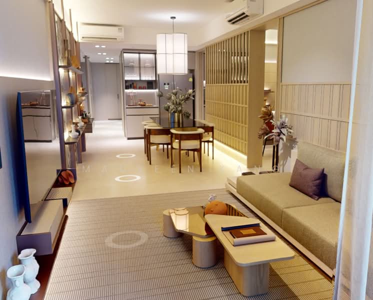 Nava Grove, 38 Pine Grove, 2 Bedrooms, 786 sqft, Condominium For Sale, by Maureen Kang, 500230698 - Living Room - PropertyGuru.com.sg