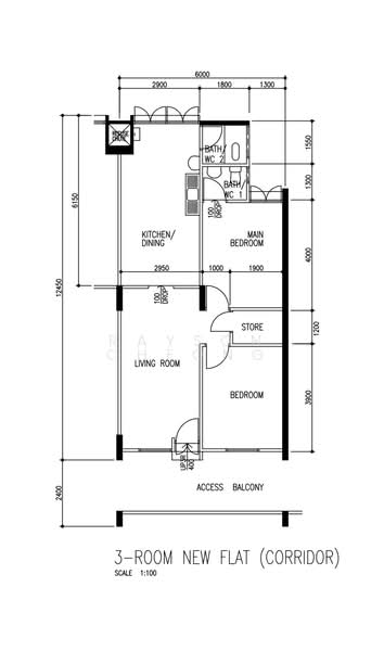 233 Ang Mo Kio Avenue 3, 233 Ang Mo Kio Avenue 3, 2 Bedrooms, 721 sqft, HDB Flat For Sale, by Rayson Cheong, 500230700 - PropertyGuru.com.sg