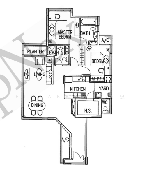 Compass Heights, 11 Sengkang Square, 2 Bedrooms, 1,109 sqft, Condominium For Sale, by Elisabeth 吕秀恩, 500230719 - PropertyGuru.com.sg