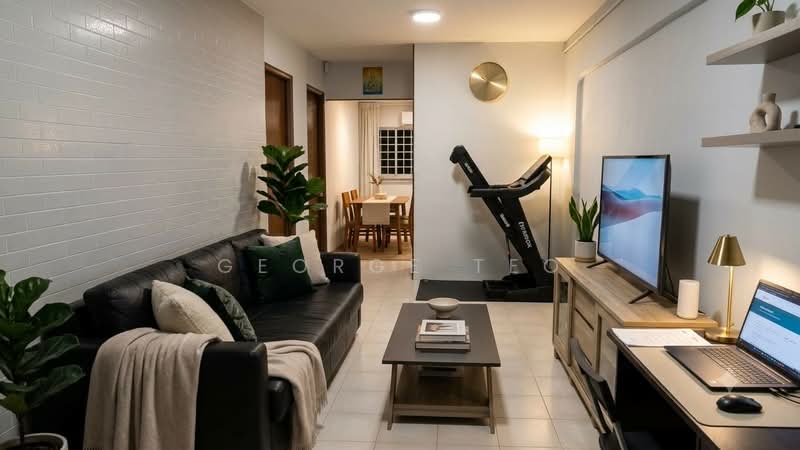 222 Serangoon Avenue 4, 222 Serangoon Avenue 4, Hougang / Punggol / Sengkang, 2 Bedrooms, 721 sqft, HDB Flat For Sale, by George Teo, 500230753 - Living Room - PropertyGuru.com.sg