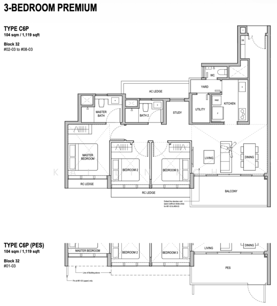Lentoria, 32 Lentor Hills Road, Mandai / Upper Thomson, 3 Bedrooms, 1,119 sqft, Condominium For Sale, by Kai Lin Koh, 500230758 - PropertyGuru.com.sg