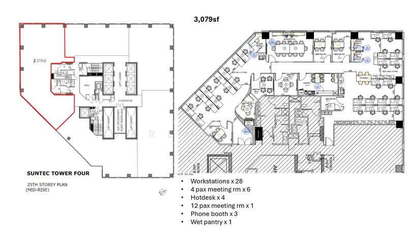 Suntec City Tower, 6 Temasek Boulevard, 3,079 sqft, Office For Rent, by Jeremy Lim, 500230842 - CommercialGuru.com.sg