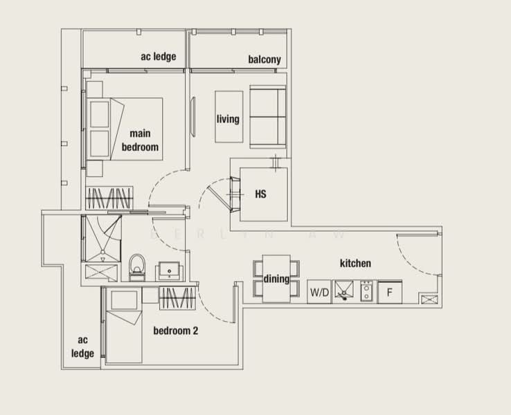 Parc Somme, 62 Somme Road, 2 Bedrooms, 581 sqft, Apartment For Rent, by Berlyn Aw, 500230869 - PropertyGuru.com.sg