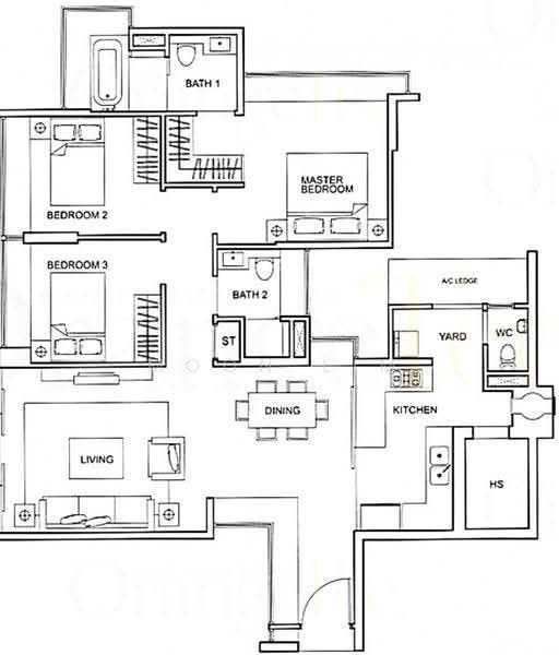 One Amber, 1 Amber Gardens, East Coast / Marine Parade, 3 Bedrooms, 1,230 sqft, Condominium For Rent, by Moon Lim, 500230877 - PropertyGuru.com.sg