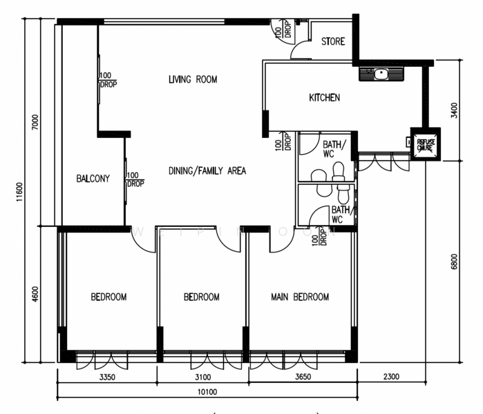 54 Kent Road, 54 Kent Road, 3 Bedrooms, 1,313 sqft, HDB Flat For Sale, by WeiPin Oon, 500230930 - PropertyGuru.com.sg
