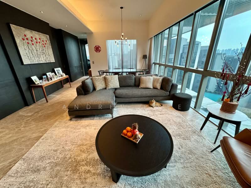 Leedon Residence, 24 Leedon Heights, 4 Bedrooms, 3,746 sqft, Condominium For Sale, by Andrew Phee, 500230980 - Living Room - PropertyGuru.com.sg