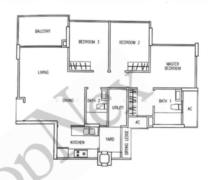 The Tampines Trilliant, 31 Tampines Central 7, 3 Bedrooms, 1,001 sqft, Executive Condominium For Rent, by Rahmat MBA, 500230985 - PropertyGuru.com.sg