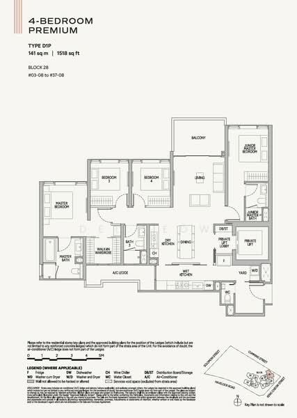 Union Square Residences, 28 Havelock Road,, 4 Bedrooms, 1,518 sqft, Condominium For Sale, by Del Leow, 500230987 - PropertyGuru.com.sg
