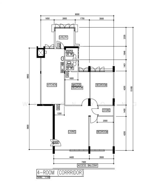 131 Ang Mo Kio Avenue 3, 131 Ang Mo Kio Avenue 3, 3 Bedrooms, 1,054 sqft, HDB Flat For Sale, by Wilson Young, 500231019 - PropertyGuru.com.sg