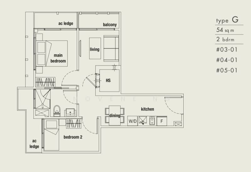 Parc Somme, 62 Somme Road, 2 Bedrooms, 581 sqft, Apartment For Rent, by Novene Ng, 500231107 - PropertyGuru.com.sg
