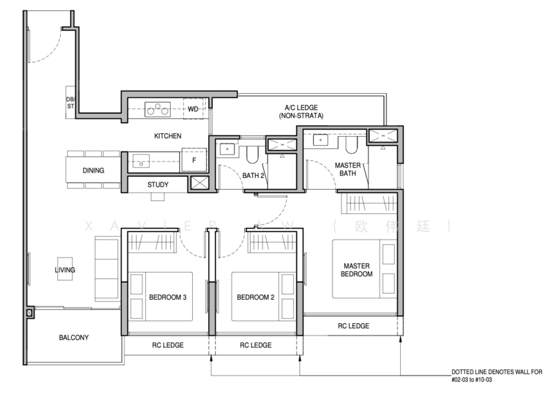 Norwood Grand, , 3 Bedrooms, 883 sqft, Condominium For Sale, by Xavier Aw (欧伟廷), 500231147 - PropertyGuru.com.sg