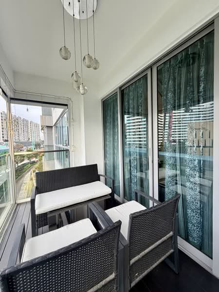A Treasure Trove, 52 Punggol Walk, 3 Bedrooms, 1,206 sqft, Condominium For Sale, by Sulaiman Saad, 500231190 - Balcony - PropertyGuru.com.sg