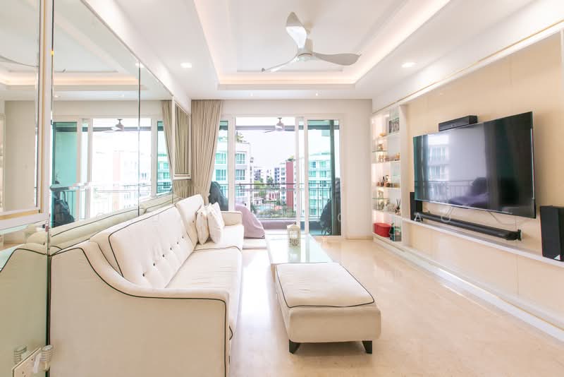 Edelweiss Park Condo, 90 Flora Road, 4 Bedrooms, 1,625 sqft, Condominium For Sale, by Chua Kwang Hao, 500231201 - Living Room - PropertyGuru.com.sg