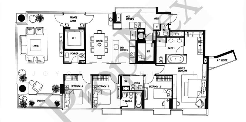 SUPER CHEAP FREEHOLD 4 BEDROOMS UNBLOCKED GCB VIEW D10 FOR SALE!, GRANGE GARDEN, 4 Bedrooms, 2,282 sqft, Condominium For Sale, by Joyce Lye Hui Xin, 500231246 - PropertyGuru.com.sg