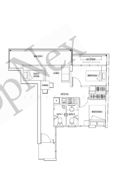 Central Imperial, 3 Lorong 14 Geylang, 2 Bedrooms, 603 sqft, Condominium For Sale, by Gilbert Leong, 500231259 - PropertyGuru.com.sg