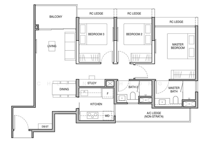 Norwood Grand, 8 Champions Way, 3 Bedrooms, 872 sqft, Condominium For Rent, by Cherine Cheong, 500231270 - PropertyGuru.com.sg