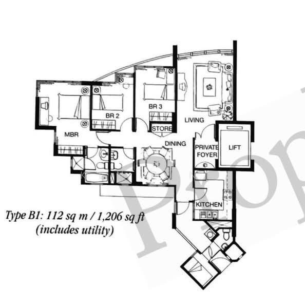 Palm Gardens, 2E Hong San Walk, 3 Bedrooms, 1,206 sqft, Condominium For Sale, by Ken Pang, 500231421 - PropertyGuru.com.sg