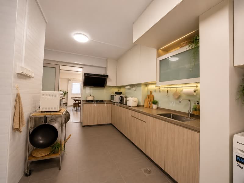 557 Choa Chu Kang North 6, 557 Choa Chu Kang North 6, 4 Bedrooms, 1,572 sqft, HDB Flat For Sale, by Clinton Yew, 500231423 - Kitchen - AI Impression Only - PropertyGuru.com.sg