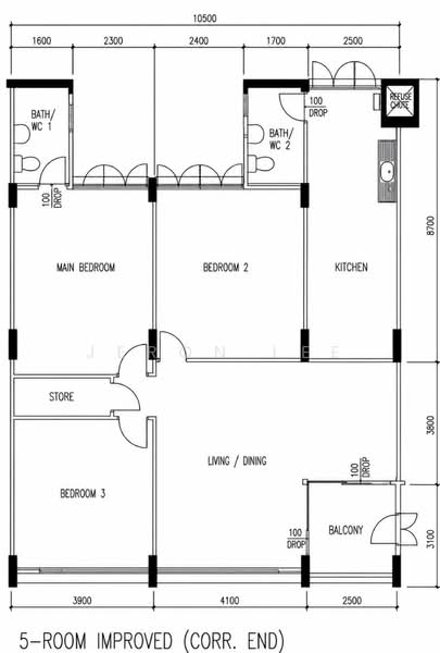 521 Hougang Avenue 6, 521 Hougang Avenue 6, 3 Bedrooms, 1,302 sqft, HDB Flat For Sale, by Jeron Lee, 500231424 - PropertyGuru.com.sg