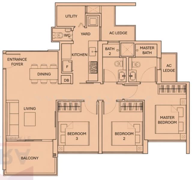 Rivercove Residences EC, 20 Anchorvale Ln, Hougang / Punggol / Sengkang, 3 Bedrooms, 958 sqft, Condominium For Sale, by Quek Swee Khim Benjamin, 500231464 - PropertyGuru.com.sg