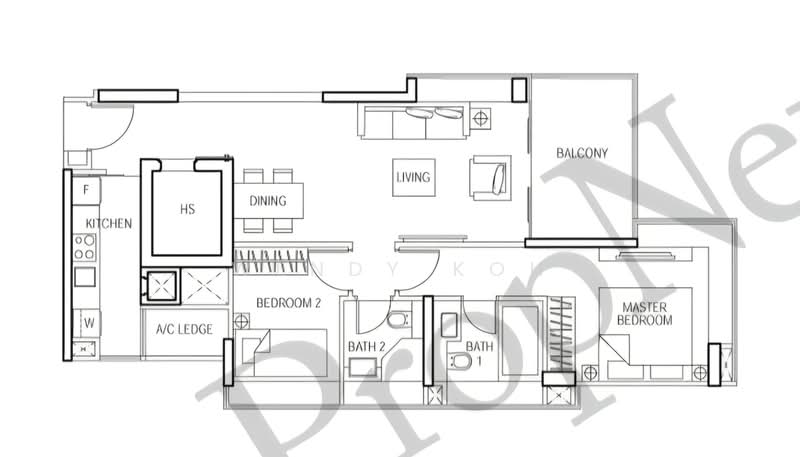 The Vermont On Cairnhill, 12 Cairnhill Rise, 2 Bedrooms, 893 sqft, Apartment For Rent, by Wendy Koh, 500231495 - PropertyGuru.com.sg