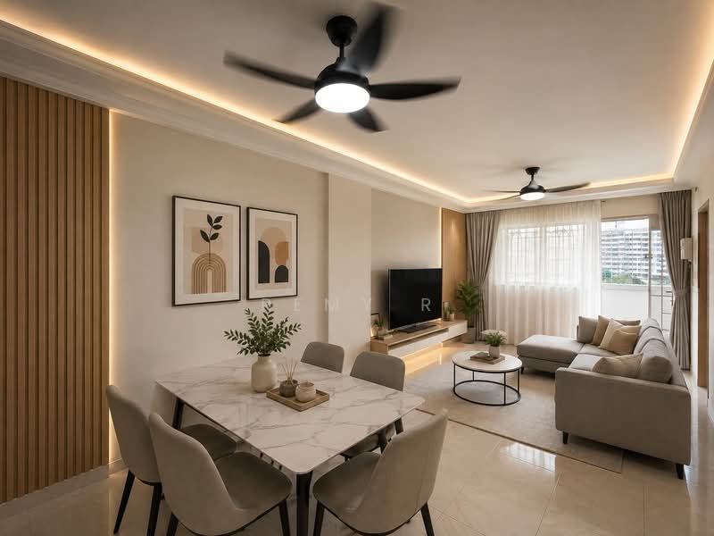 501 Bedok North Street 3, 501 Bedok North Street 3, 2 Bedrooms, 635 sqft, HDB Flat For Sale, by Remy R, 500231522 - Living Room Staged With AI - PropertyGuru.com.sg