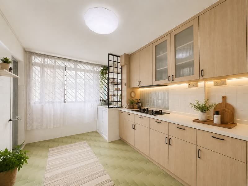 501 Bedok North Street 3, 501 Bedok North Street 3, 2 Bedrooms, 635 sqft, HDB Flat For Sale, by Remy R, 500231522 - Kitchen Staged With AI - PropertyGuru.com.sg