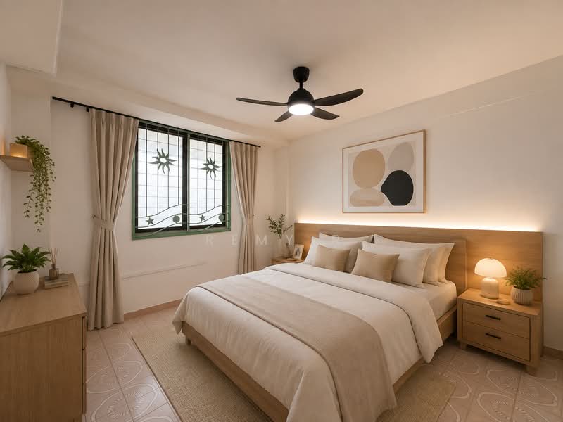 501 Bedok North Street 3, 501 Bedok North Street 3, 2 Bedrooms, 635 sqft, HDB Flat For Sale, by Remy R, 500231522 - Bedroom 1 Staged With AI - PropertyGuru.com.sg