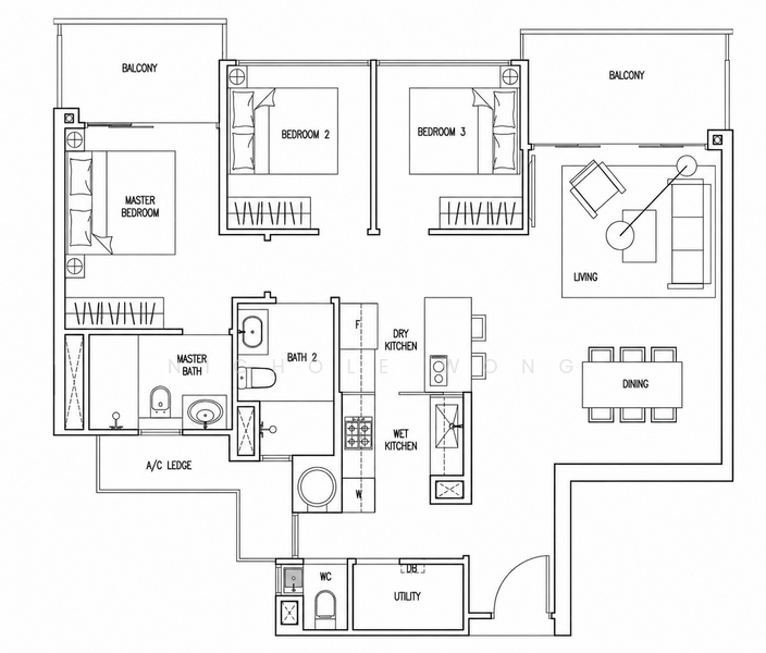 The Nautical, 93 Jalan Sendudok, 3 Bedrooms, 1,119 sqft, Condominium For Sale, by Nichole Wong, 500231542 - PropertyGuru.com.sg