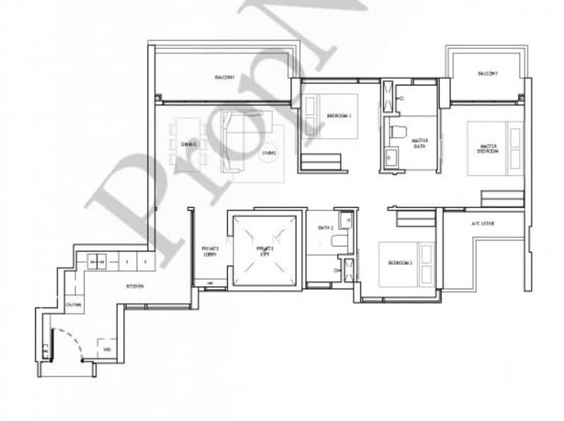 The Landmark, 173 Chin Swee Road, 3 Bedrooms, 1,076 sqft, Condominium For Rent, by Kin ,, 500231557 - PropertyGuru.com.sg