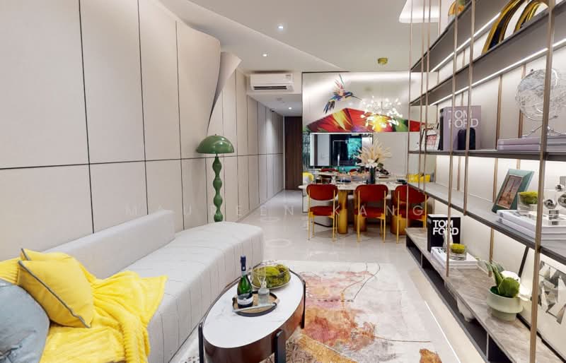 Hillock Green, 22-28 Lentor Central, 1 Bedroom, 689 sqft, Condominium For Sale, by Maureen Kang, 500231683 - Living Room - PropertyGuru.com.sg
