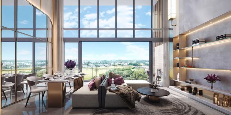 Hillock Green, 22-28 Lentor Central, 1 Bedroom, 689 sqft, Condominium For Sale, by Maureen Kang, 500231683 - Living Room - PropertyGuru.com.sg