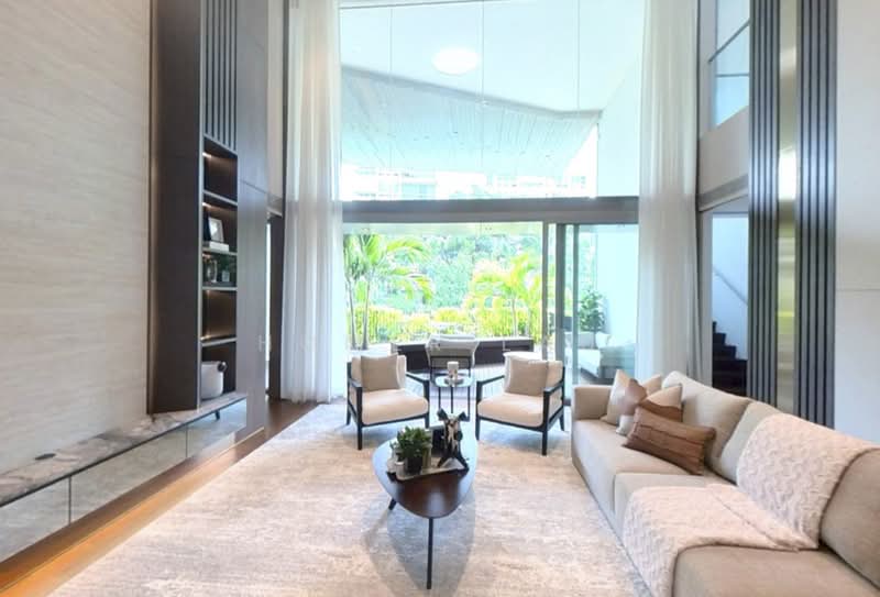 Greenery Living Minutes from Orchard & RGS, Balmoral Road, Tanglin / Holland / Bukit Timah, 4 Bedrooms, 3,337 sqft, Apartment For Sale, by Homer Lau, 500231723 - Living Room - PropertyGuru.com.sg