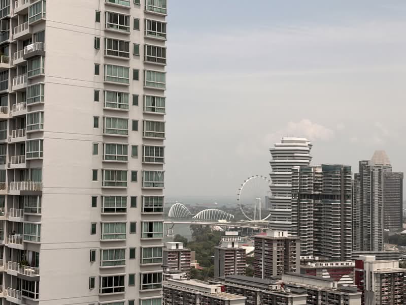 Citylights, 88 Jellicoe Road, 2 Bedrooms, 893 sqft, Condominium For Rent, by Ivy Tay, 500231799 - Singapore Flyer View from Bedroom 2 - PropertyGuru.com.sg