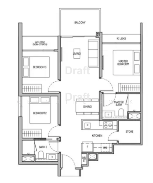 Lucerne Grand, Lakeside Drive, 3 Bedrooms, 870 sqft, Condominium For Sale, by Germaine Kwek, 500231828 - PropertyGuru.com.sg