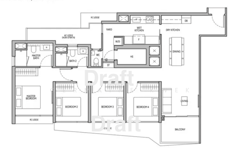 Lucerne Grand, Lakeside Drive, 4 Bedrooms, 1,140 sqft, Condominium For Sale, by Germaine Kwek, 500231829 - PropertyGuru.com.sg