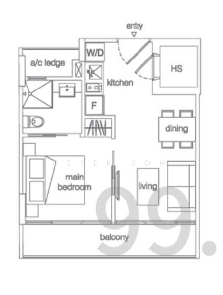 Centra Suites, 38 Geylang Lorong 25A, 1 Bedroom, 452 sqft, Apartment For Rent, by Derek Soh, 500231918 - PropertyGuru.com.sg