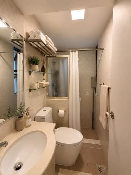 West Bay Condo, 56 West Coast Crescent, 2 Bedrooms, 850 sqft, Condominium For Sale, by Sarah Chang Chien, 500231984 - Common Bathroom - PropertyGuru.com.sg
