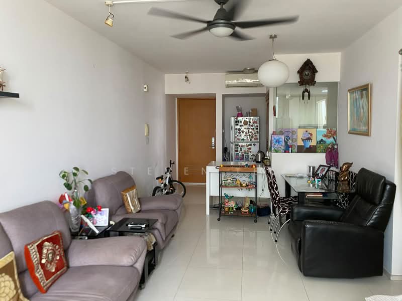 The Quartz, 55 Compassvale Bow, 3 Bedrooms, 1,174 sqft, Condominium For Rent, by Steven Teo, 500232021 - Living Room - PropertyGuru.com.sg